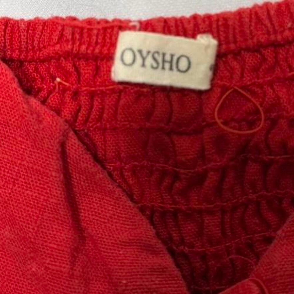 OYSHO Red Minimalist Going Out Casual Tank Perfect For Size Small Full Length - Picture 3 of 4